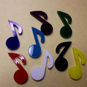 music charms, musical notes,laser cut charms,