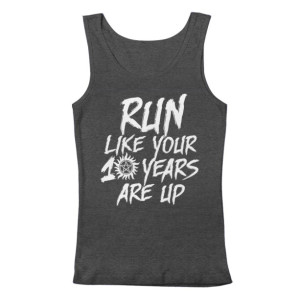 Supernatural "Run Like Your 10 Years Are Up" Men's Tank Top