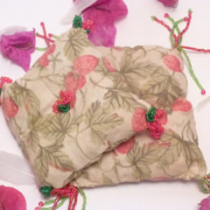 Victorian Sachets French Lavender Rosebud with Elegant Hand  Beading