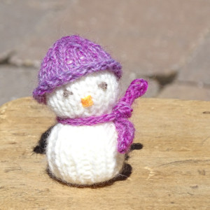 Snowman, Knitted Snowman, Winter Decor, Tree Ornament, Holiday