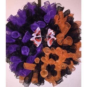 For the Love of Baltimore Deco Mesh Wreath