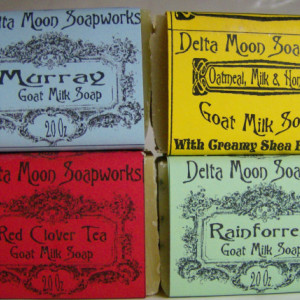 Rainforrest, Red Clover Tea, Jasmine Soap, Oatmeal Milk & Honey Mini Soaps, Goat Milk Soap,travel soap, Oatmeal soap,  mild soap, Mini Soap
