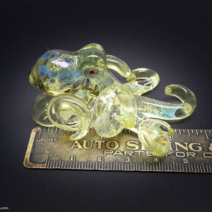 The Serum  Kracken Collectible Wearable  Boro Glass Octopus Necklace / Sculpture Made to Order