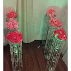 Chandelier Aisle Markers I Wood