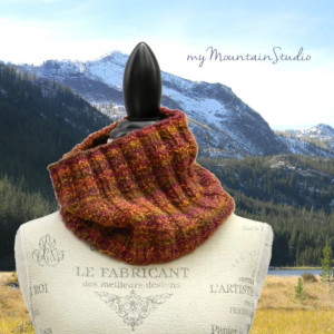 Mexicali Hand Knit Ladies Cowl - Women's Handmade Accessories