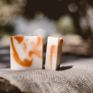 Handmade Orange Citrus Bar Soap set of 2