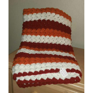 Hand crocheted baby blanket or lap blanket 