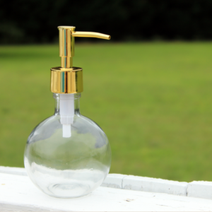 Noveau Glass Soap or Lotion Dispenser - Narrow Pump w/ Multiple Finishes