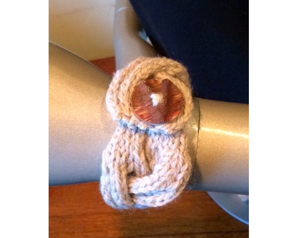 Knitted Beige Bracelet