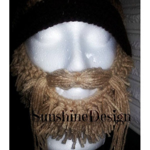 Beard face warmer (only) fits any crochet hat