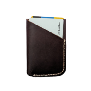Slim leather card wallet