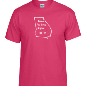 Georgia State T Shirt, Where My Story Begins... Home State T Shirt FREE SHIPPING
