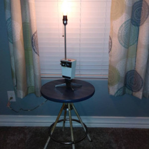 Vintage Can Opener Lamp/ Upcycled Lamp/ Accent Lamp/ Table Lamp