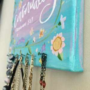 Hand Painted Necklace Holder