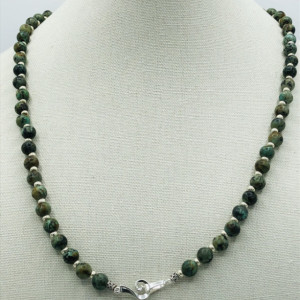 26” African Turquoise Necklace 