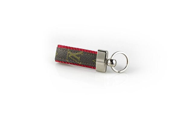 Louis Vuitton, Vuitton, Recycled, Reworked, Upcycled, Repurposed, Louis Vuitton Keychain, LV Keychain, Silver Keychain, Keepall, Neverfull