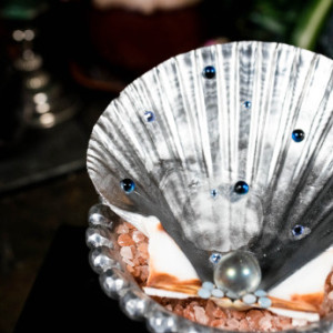 Large Mirrored Seashell Bowl