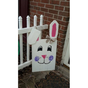 Easter Decoration, Easter Bunny Pallet Sign, Easter Pallet Decor, Easter Rabbit, pallet porch decor, Porch decoration, easter porch decor