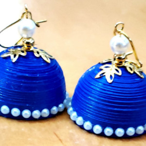 Blue Dome Earrings