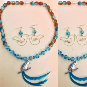 The Lovebird Necklace & Earrings