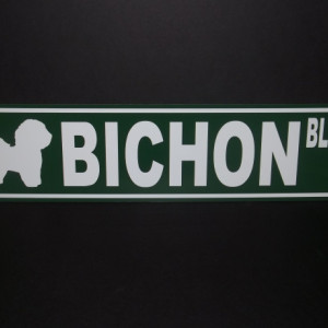 Bichon Frise Street Sign