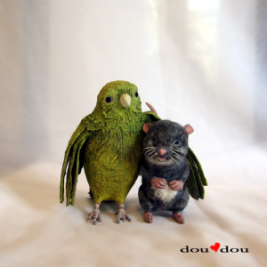 Little Bird and his friend the Rat Sculpture 