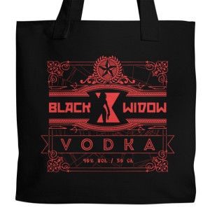 Black Widow Vodka Canvas Tote