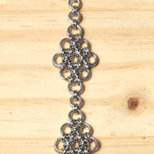 The Mini "Extended Flower" Chainmaille Bracelet