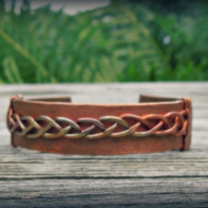"Celtic Cuff" copper cuff bracelet