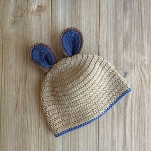 Crochet Ears beanie. Crochet photo props. Crochet baby. Babygirl. Crochet hat. Crochet cap. Handmade. Cotton. Ears. Pink. Baby. Babies