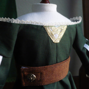Merida Brave Inspired Scottish Princess Dress for 18" Doll