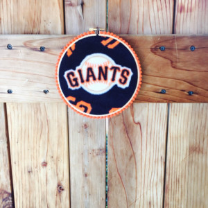San Francisco Giants Hoop Art, Embroidery Hoop, San Fran Giants, Home Decor