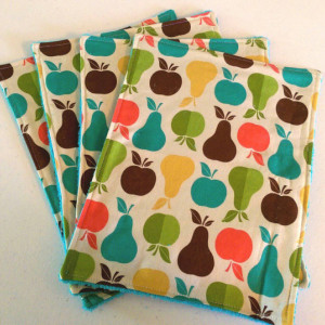 Unpaper Towels Pears and Apples, Cleaning Cloths, Reusable Towels, Paperless Paper Towels, Kitchen Towels, Cloth Napkins, Cleaning Supplies