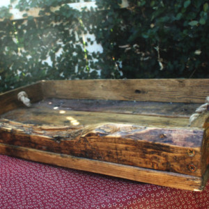 Serving Tray | FREE SHIPPING | Rustic Serving Tray | Recycled Wood Tray | Letter Tray | Table Centerpiece |