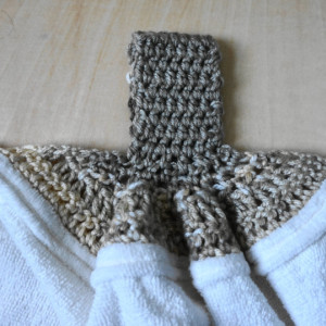 Gulf Sands Crochet Top Towel, Bathroom Hand Towel, Crochet Bathroom Towel