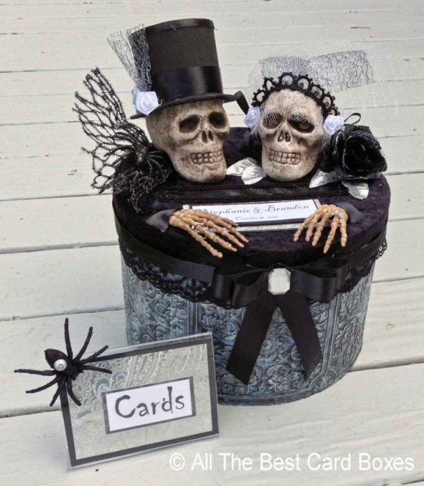 Gothic Wedding Card Box,Gothic wedding dress,Gothic wedding invitations,Gothic wedding rings,gothic wedding decor,wedding card box with slot