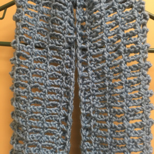 Crochet Scarf/Blue