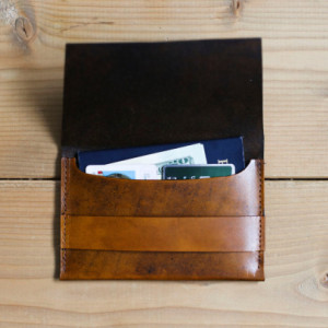 Leather Passport Cover, Passport Holder, Graduation Gift, Mens Travel Gift (Mahogany Color)