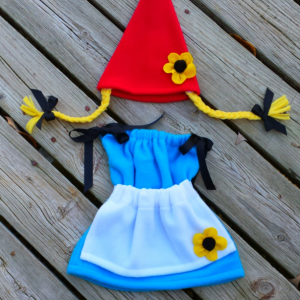 Girl dwarf or gnome costume for baby for Halloween