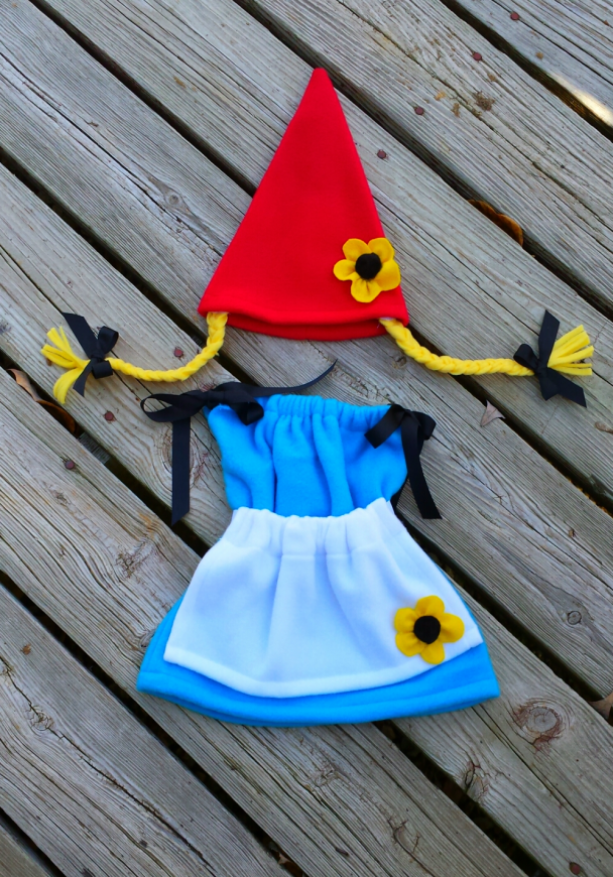 Girl dwarf or gnome costume for baby for Halloween