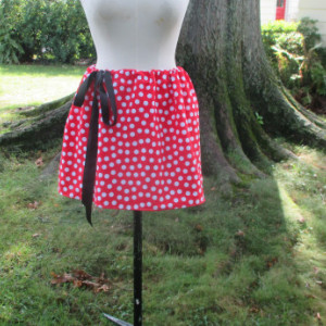 Handmade Minnie Mouse Inspired Drawstring Skirt