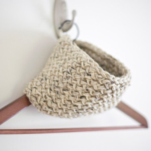 Knit Infinity Scarf in Oatmeal: Made to Order