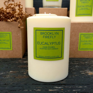 Bergamot Candle. Scented Soy. Reusable 13 Ounce Glass Tumbler. 