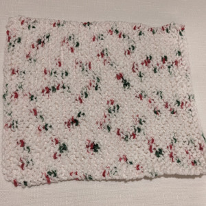 Dishcloth in Variegated HollyJolly