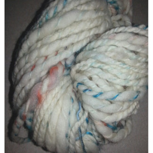 Handspun art yarn- merino- silk- Wool- 1 skeins 62yds- super soft yarn- knitting- crochet- knitting supplies-felting-knit-handspun yarn-yarn