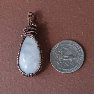 BEAUTIFUL MOONSTONE PENDANT - Teardrop Moonstone Necklace - June's Third Birthstone