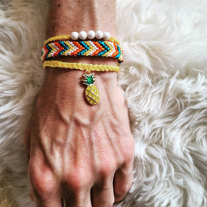 Pineapple friendship bracelets 