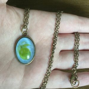 Lime Pendant Necklace