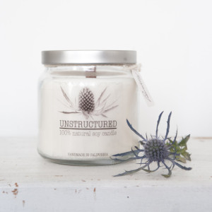 16oz Natural soy candle with Metal Lid