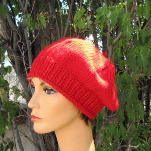 Classic Red Wool Beret